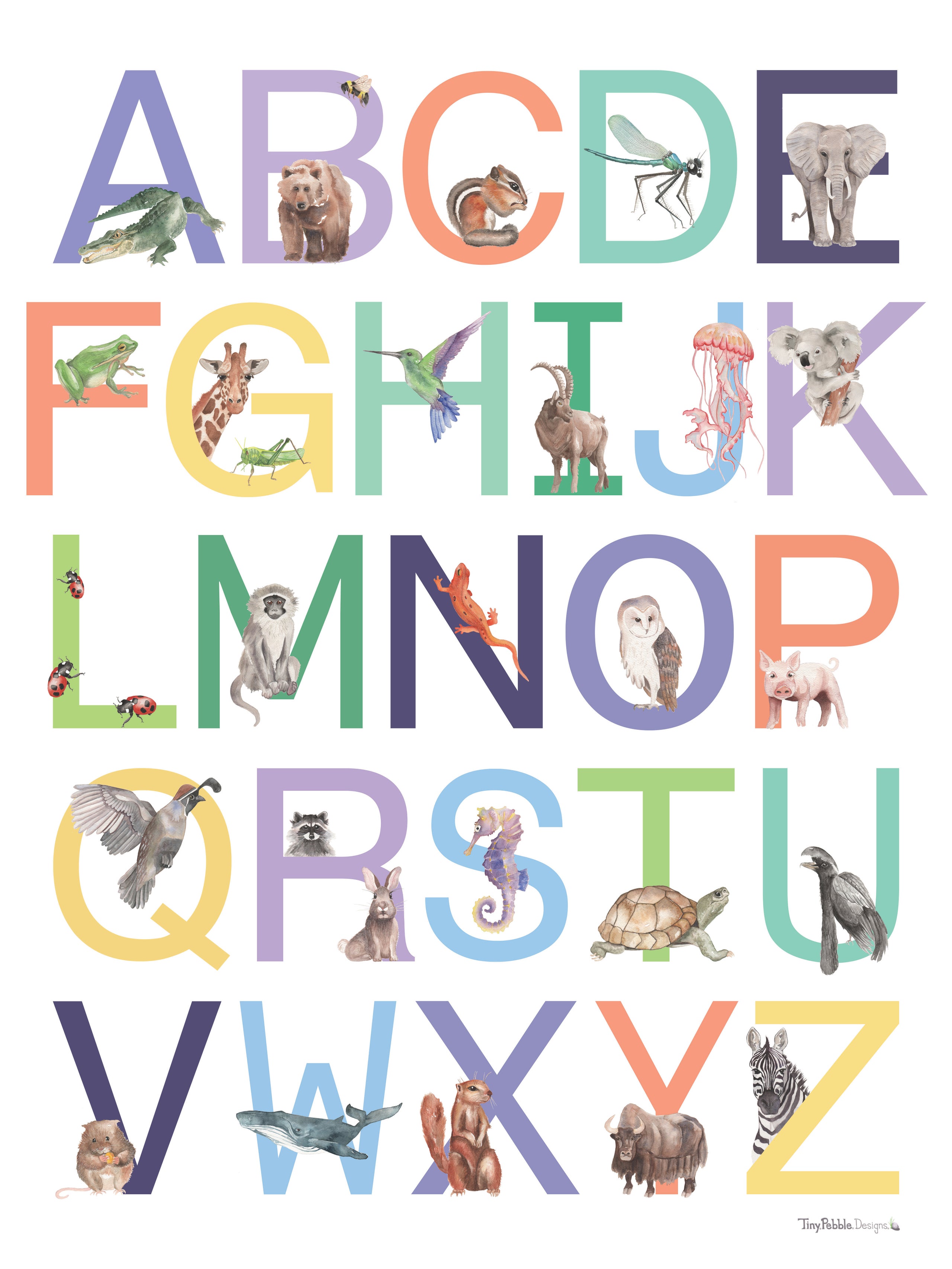 ABC Animal Poster | Wild Kind Toys